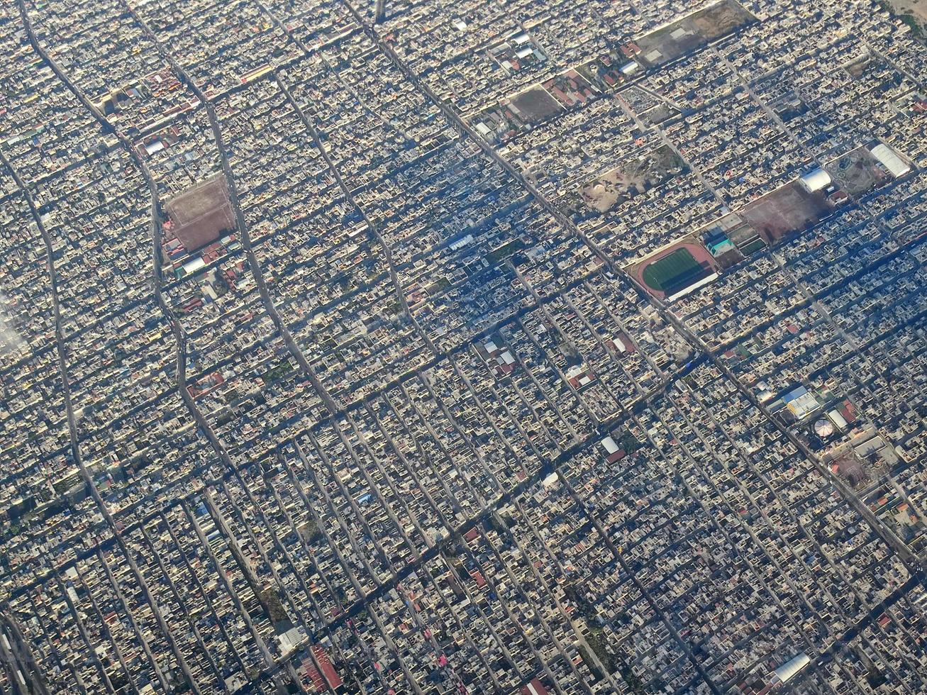 mexico city aerial while landing photo