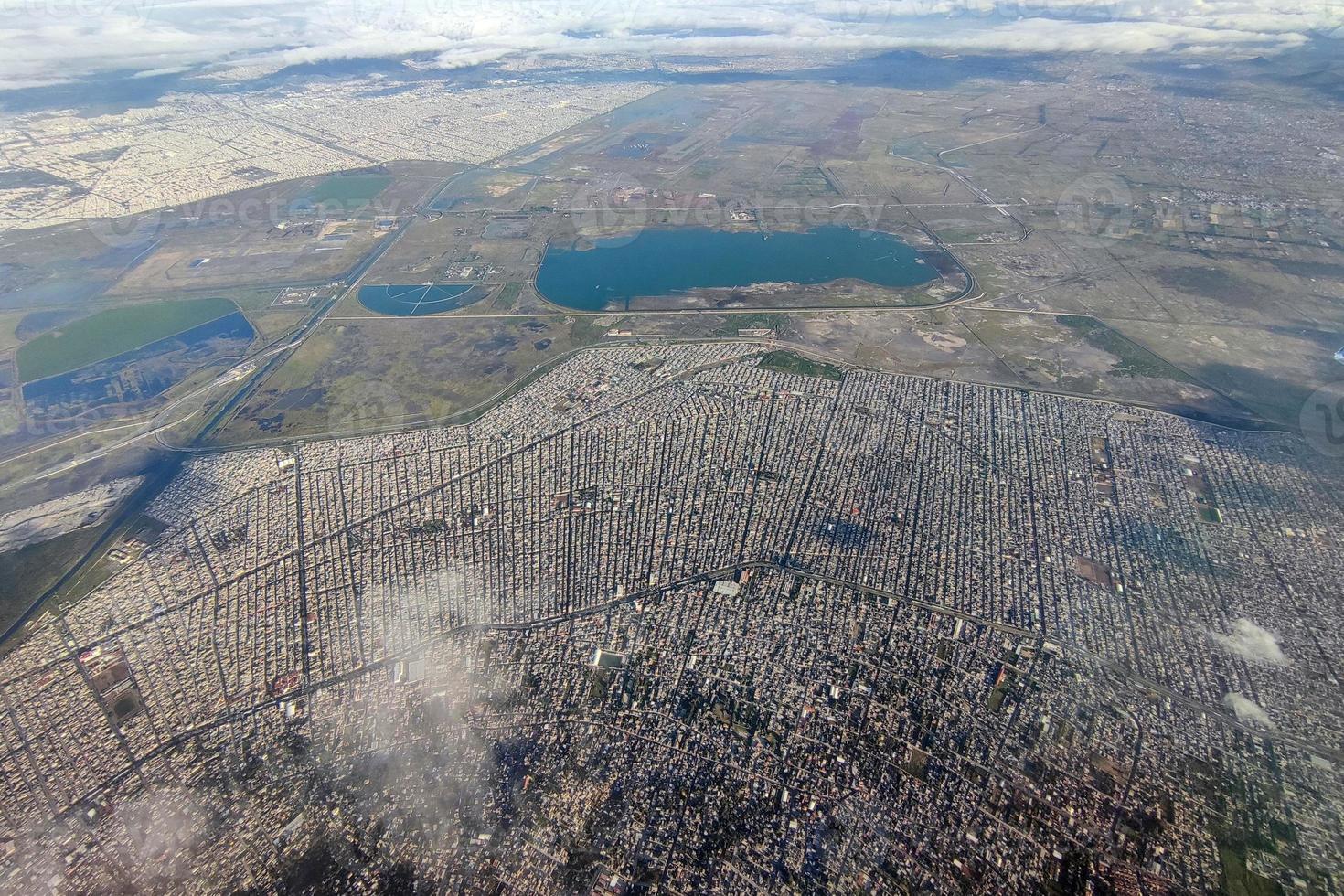 mexico city aerial while landing photo