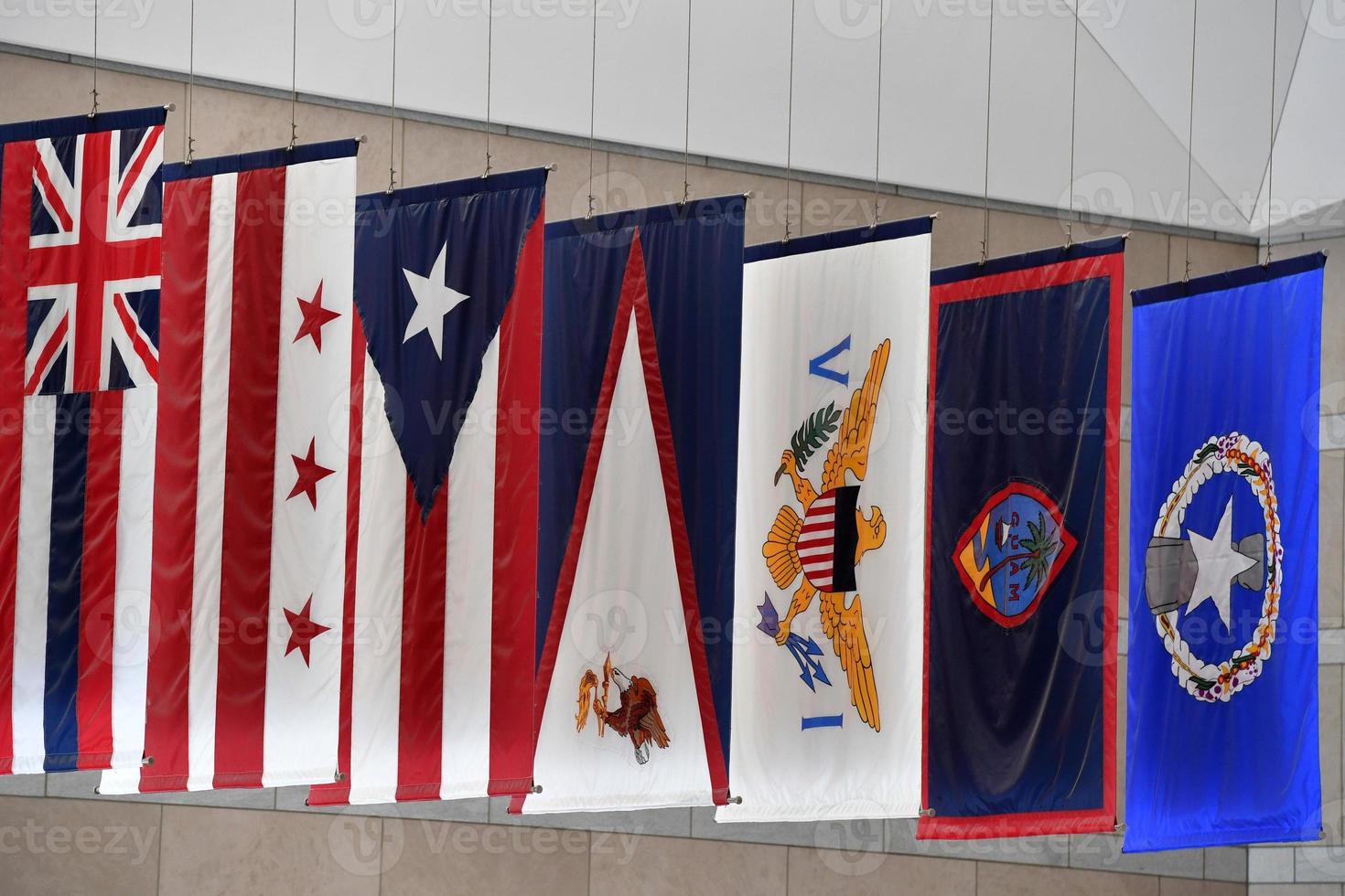 confederation many states united states of america flags photo