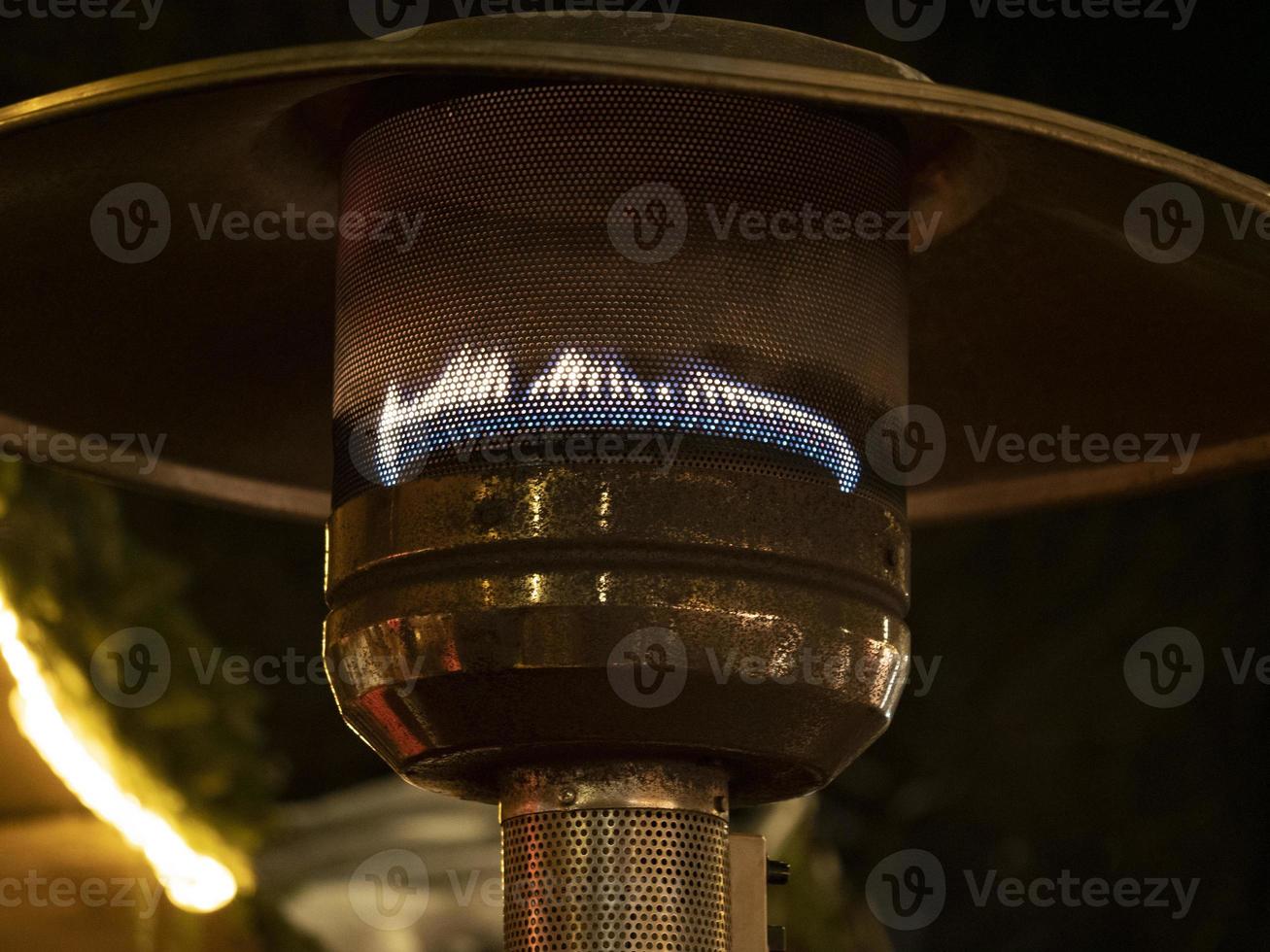 Gas heater on photo