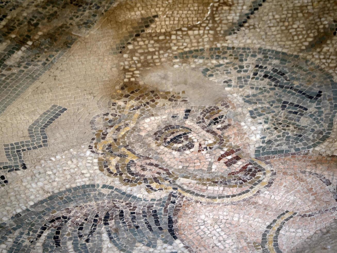 antiguo mosaico romano de villa del casale, sicilia foto