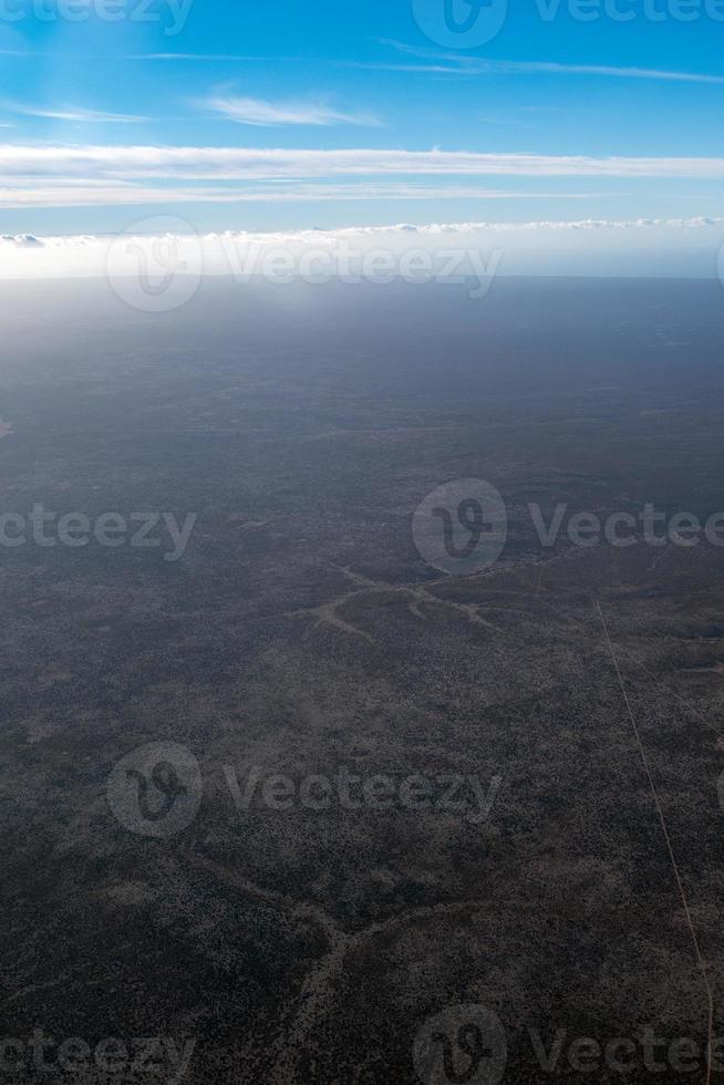 patagonia aerial view from airplane photo