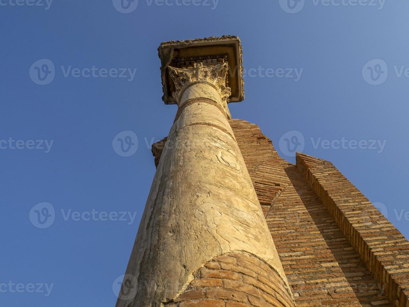 old ancient ostia archeological ruins photo