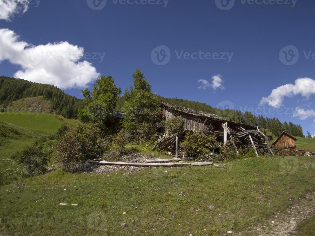 water mill valley in dolomites Longiaru badia valley photo