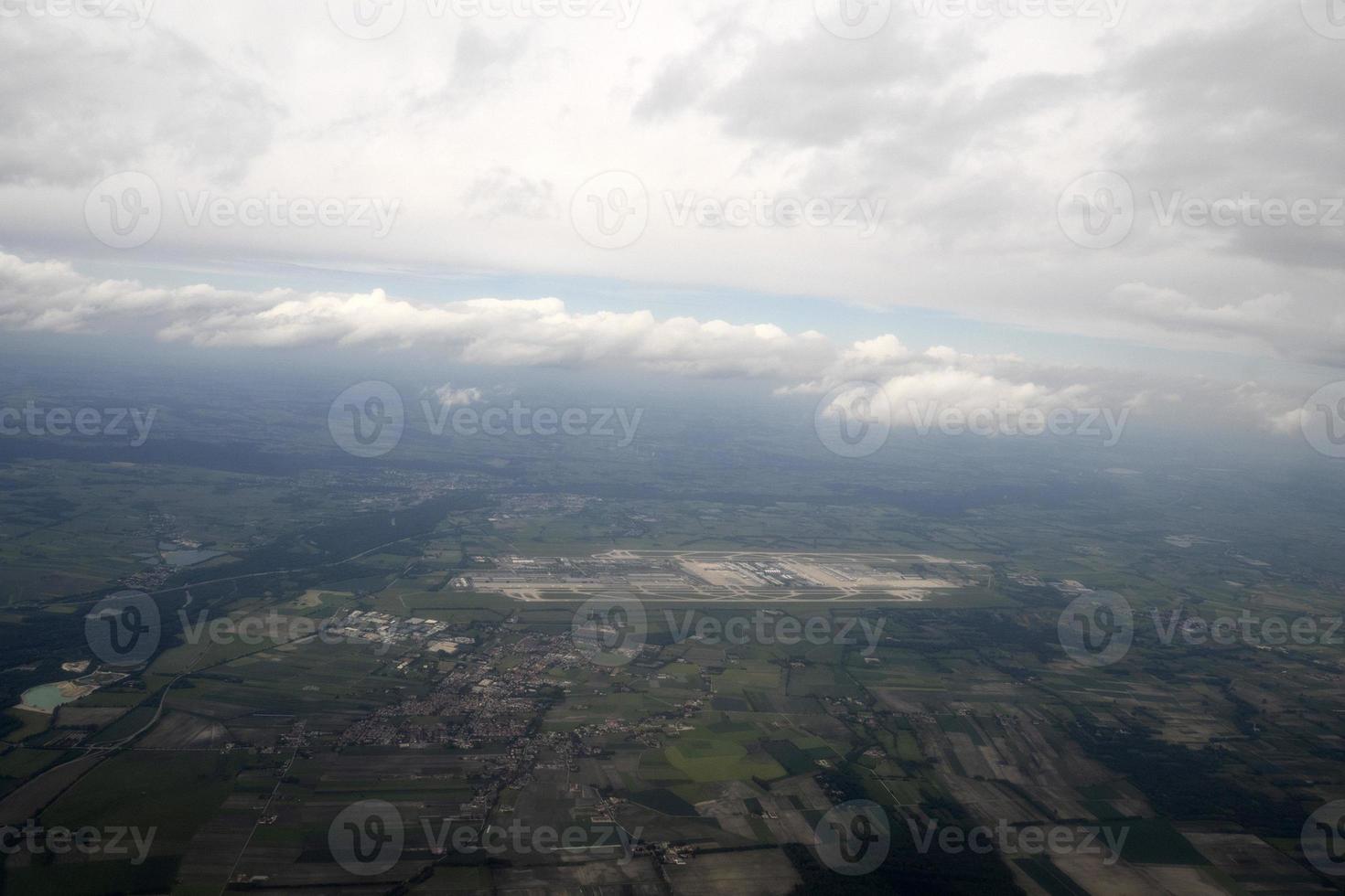 vista aérea del aeropuerto de munche alemania foto