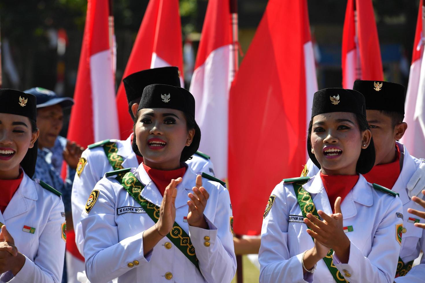 UBUD, INDONESIA - AUGUST 17 2016 - Independence day is celebrating all around in the country photo