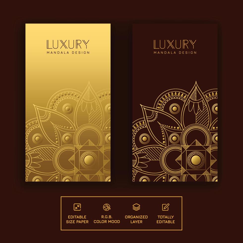 Top luxury colorful mandala background with arabesque pattern vector