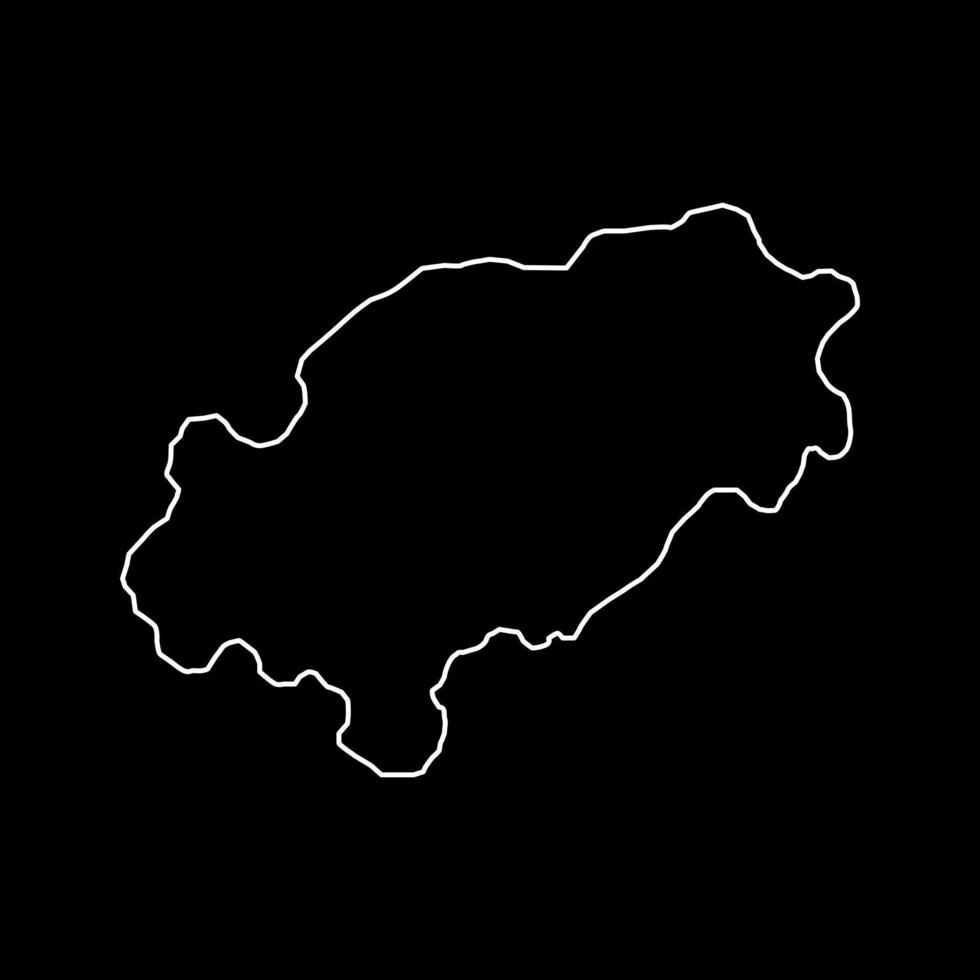 mapa de ibiza, región de españa. ilustración vectorial vector