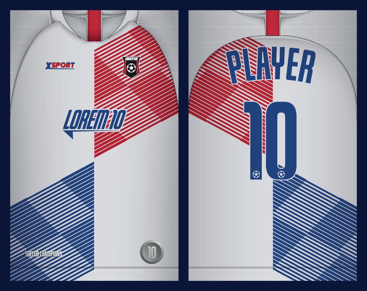 Soccer jersey design for sublimation, sport t shirt design vector