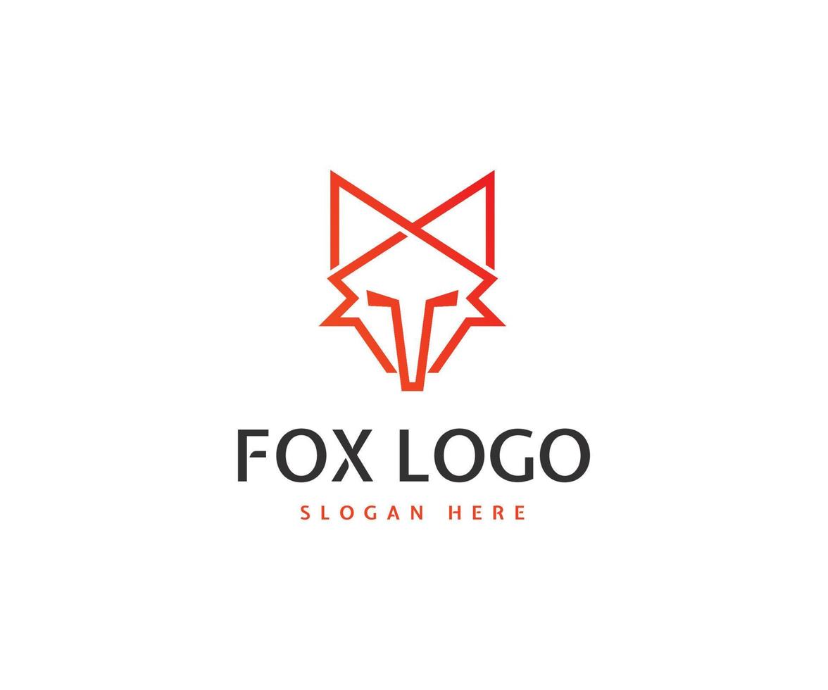 Minimal Fox Logo vector