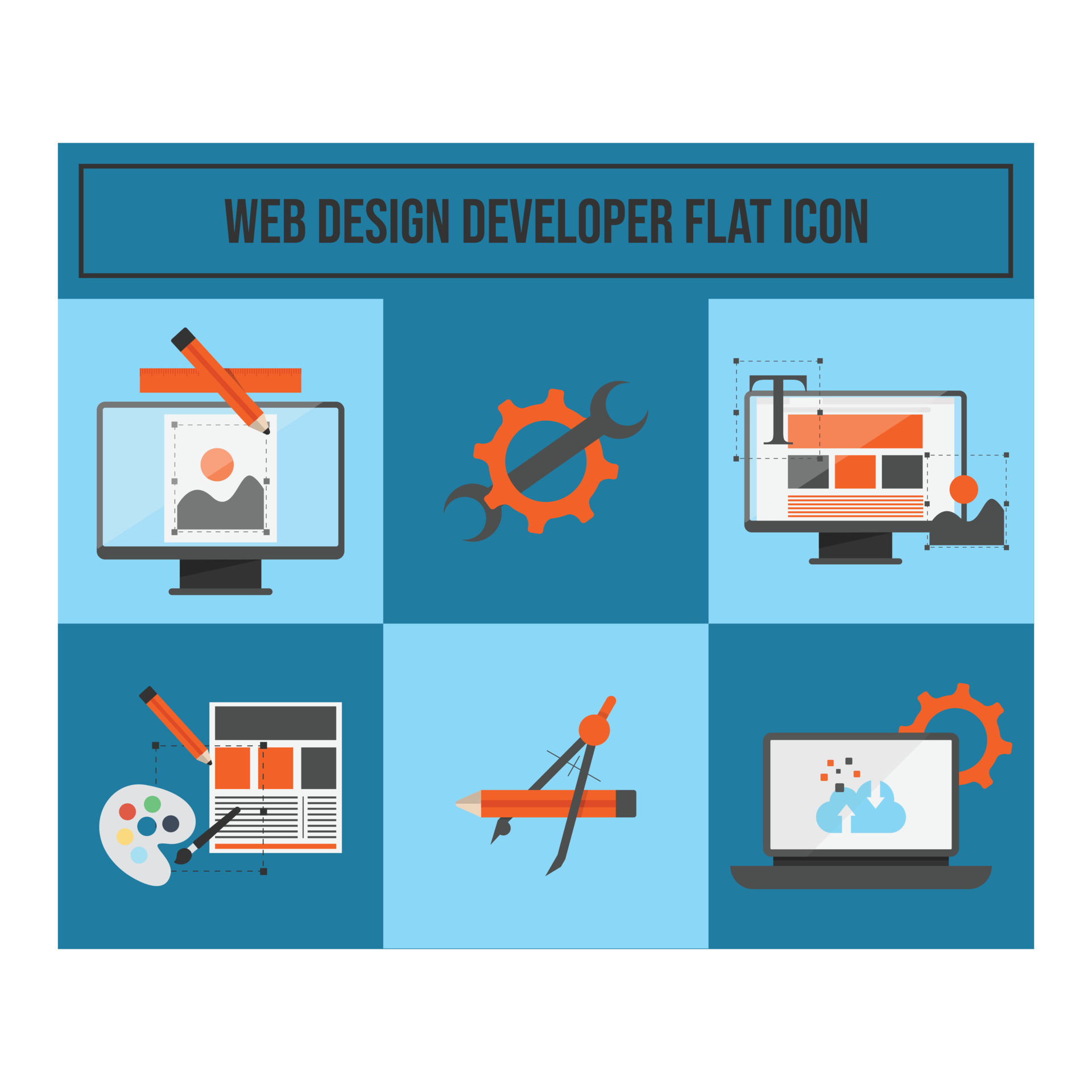 Web Development Flat Icons Vector Design 11971546 Vector Art At Vecteezy Web Development Flat Icons Vector Design 11971546 Vector Art At Vecteezy