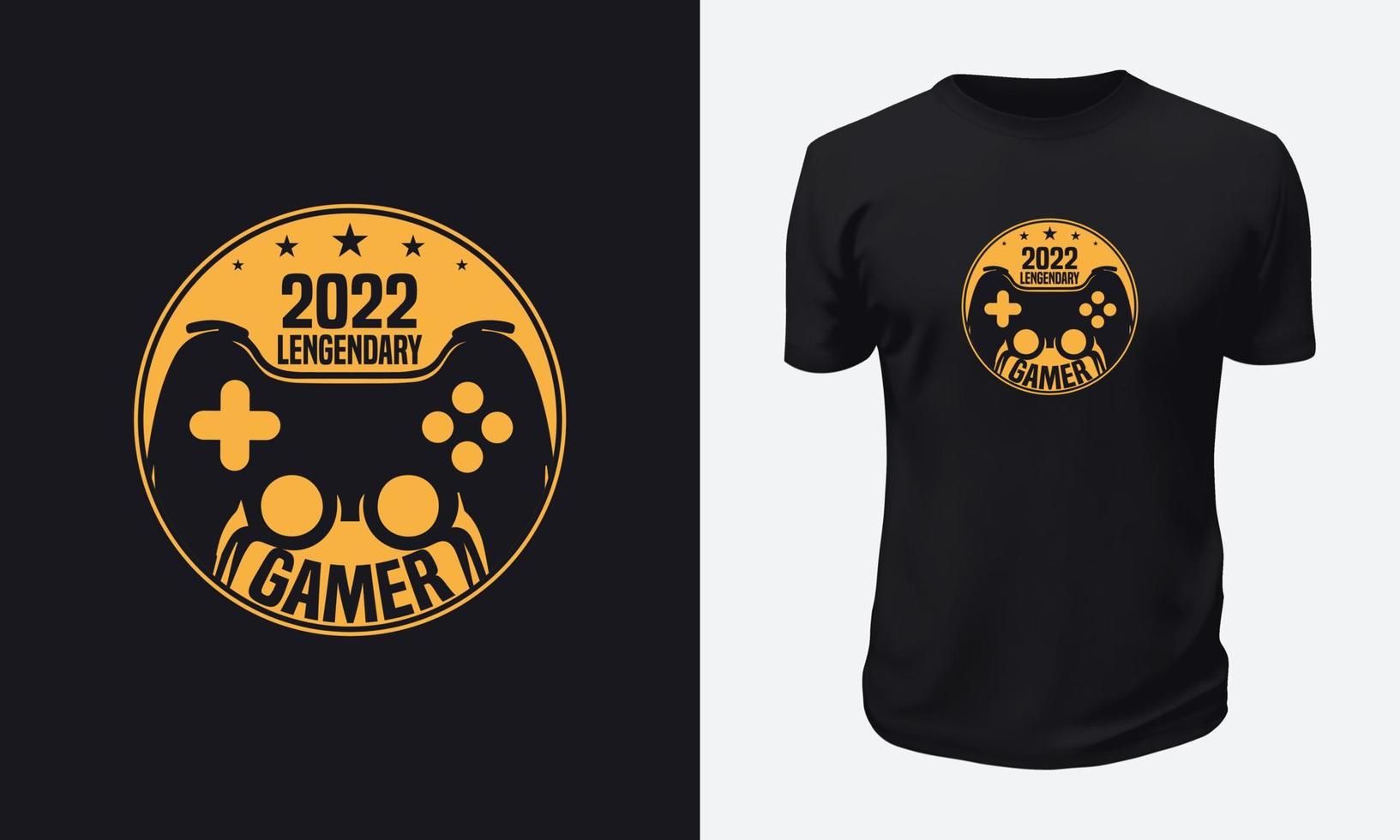 Gaming T-shirt Design vector