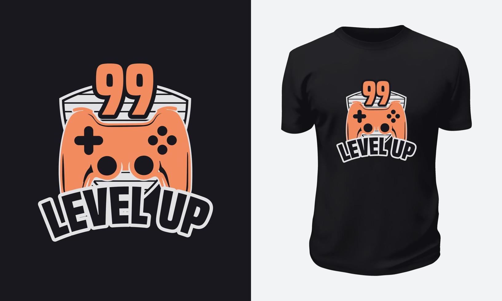 diseño de camiseta de juego vector