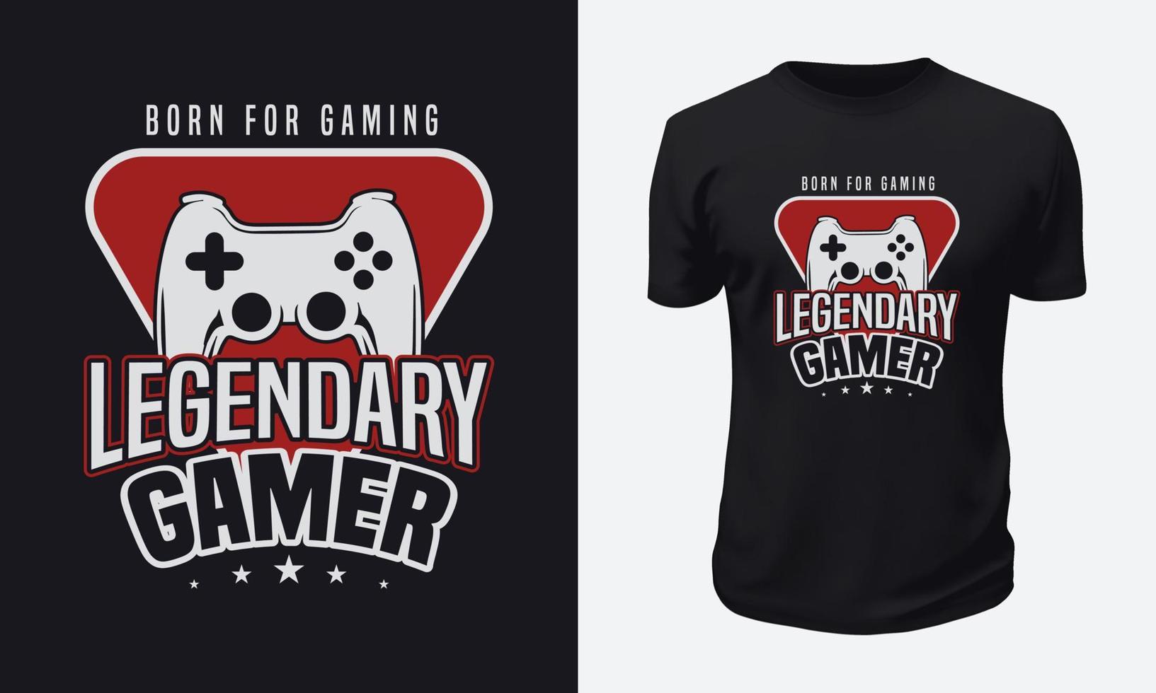 Gaming T-shirt Design vector