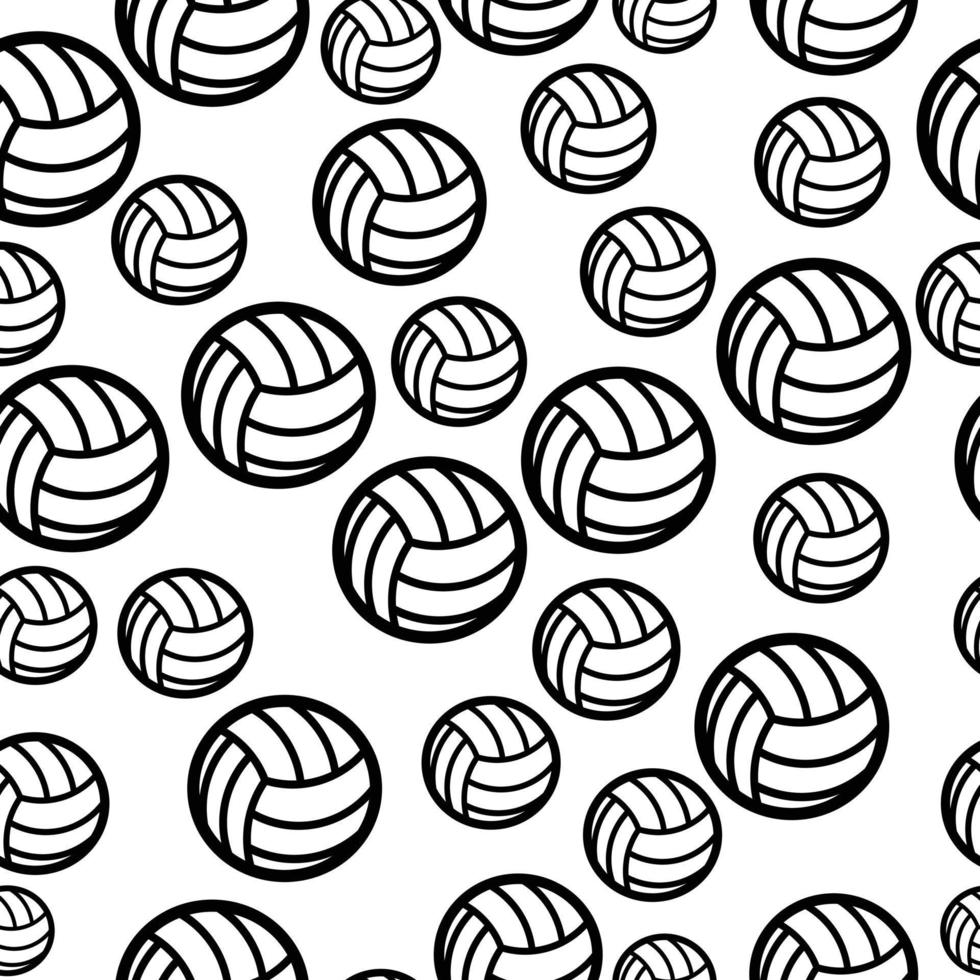 volleyball seamless pattern vector