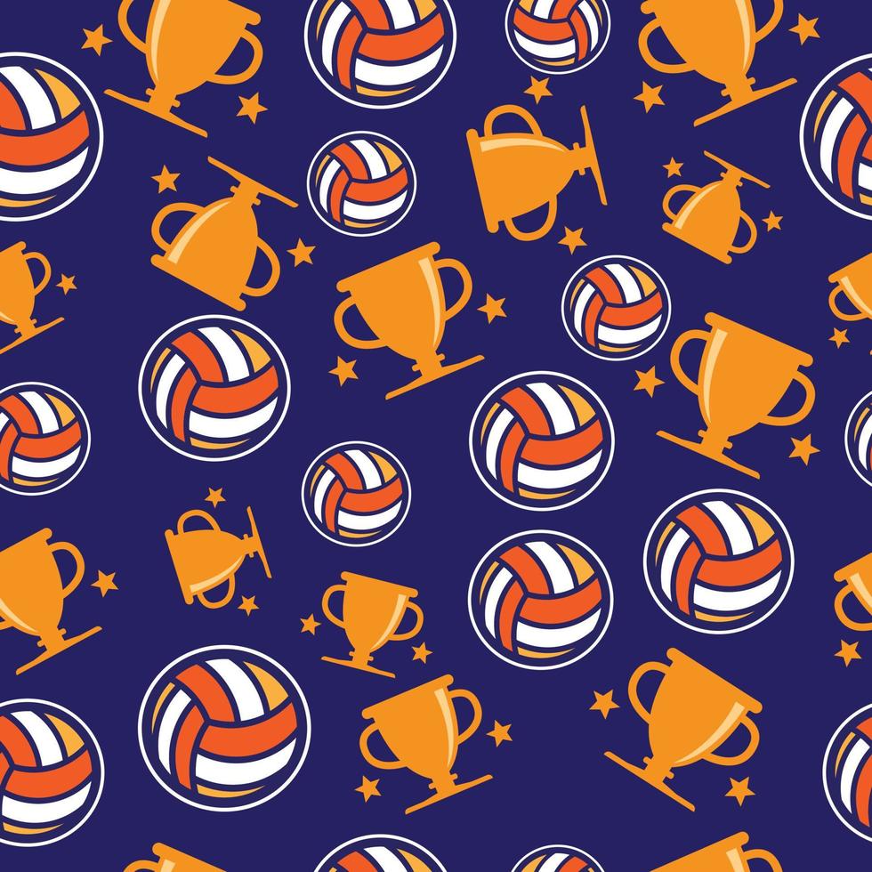 volleyball seamless pattern vector