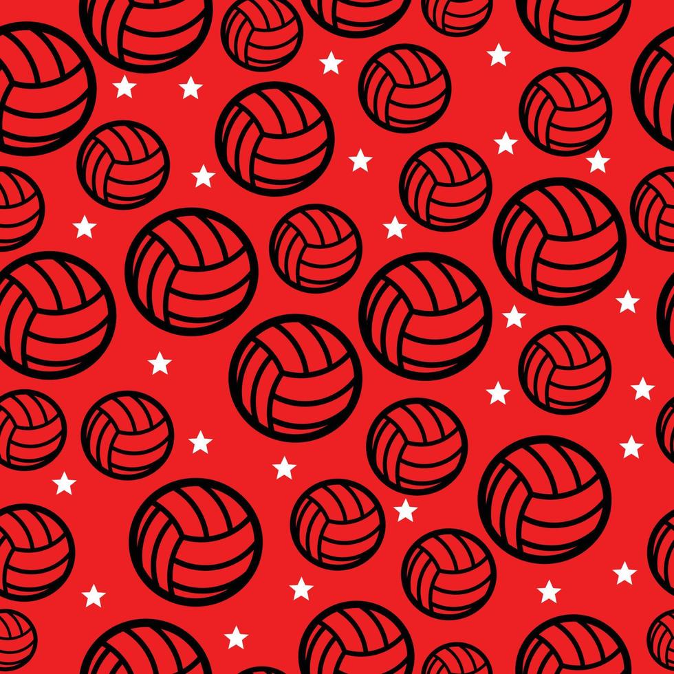 volleyball seamless pattern vector