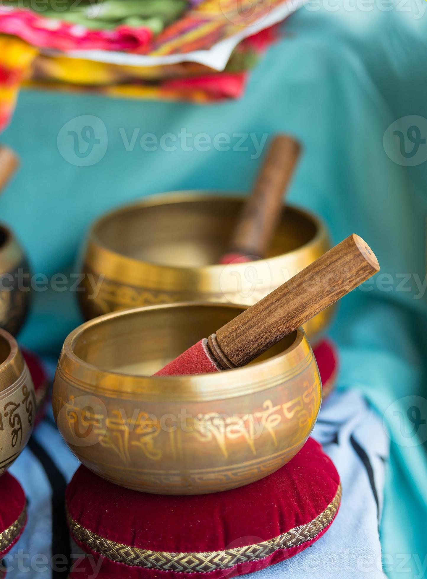 Tibetan bells for sale 11971844 Stock Photo at Vecteezy