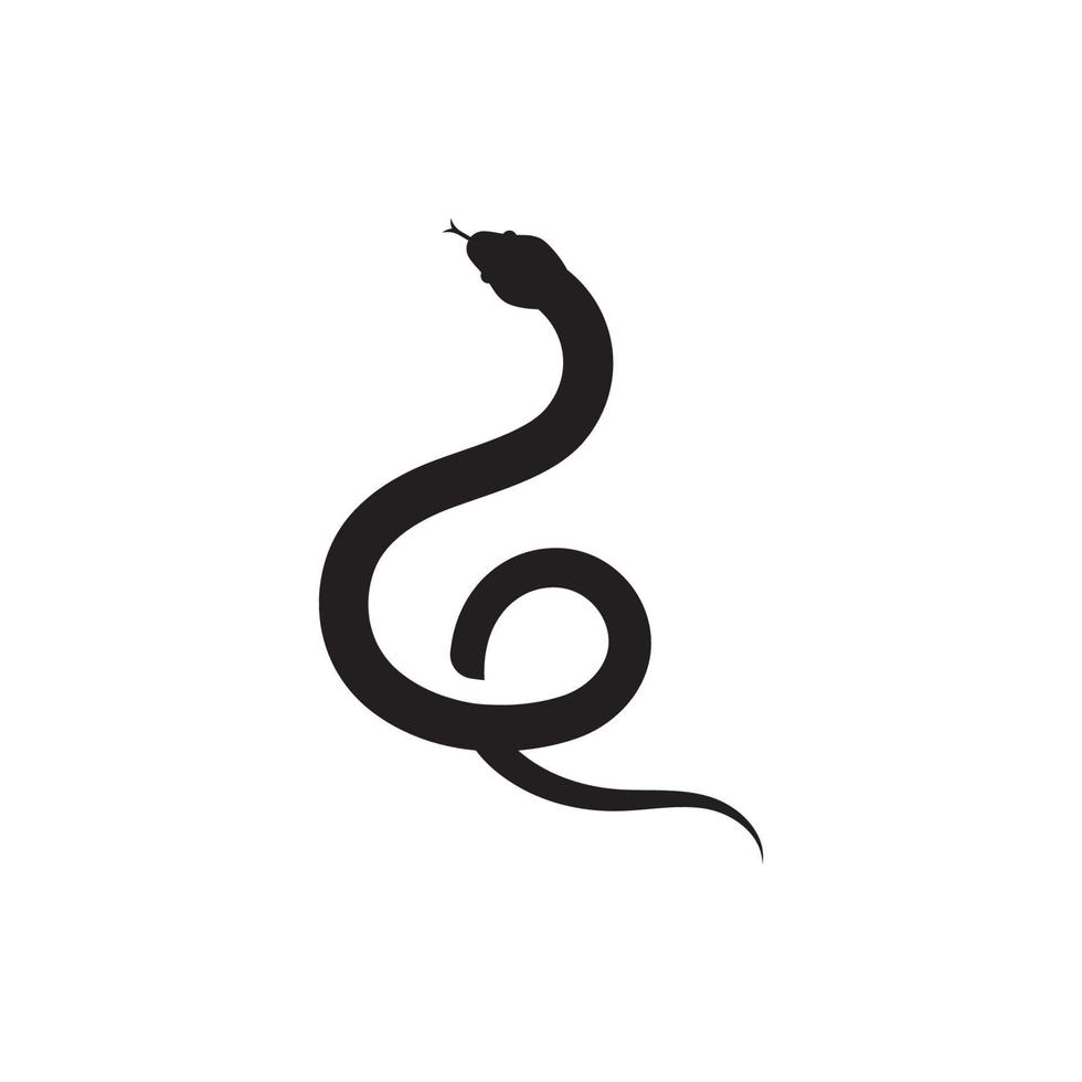 plantilla de vector de icono de logotipo de serpiente