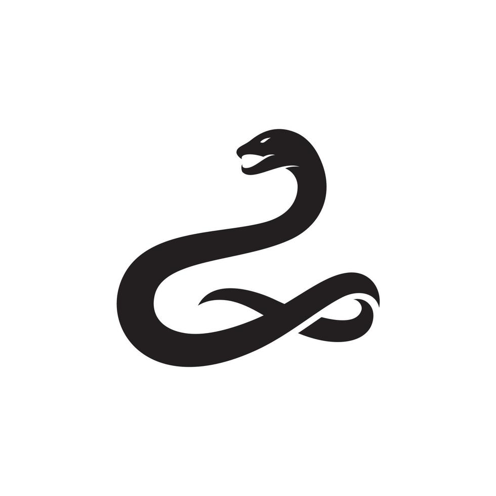 plantilla de vector de icono de logotipo de serpiente