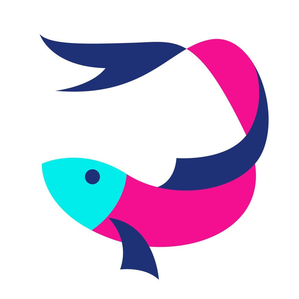 Fish Logo Icon Symbol vector