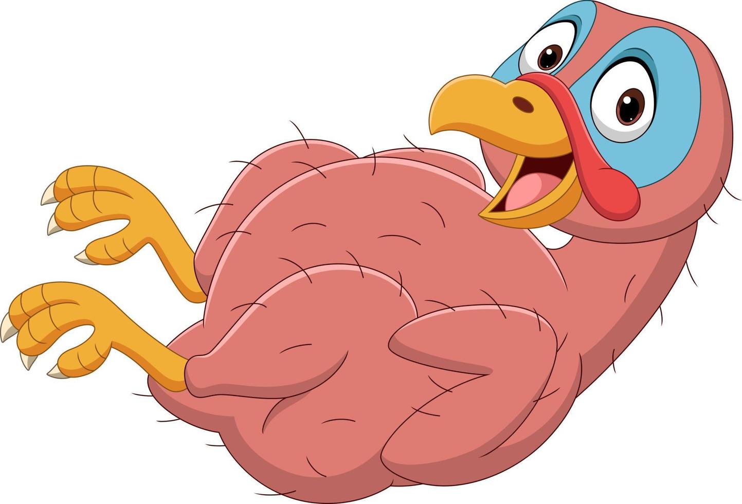 cartoon funny turkey bird featherless 11971986 vector art at vecteezy