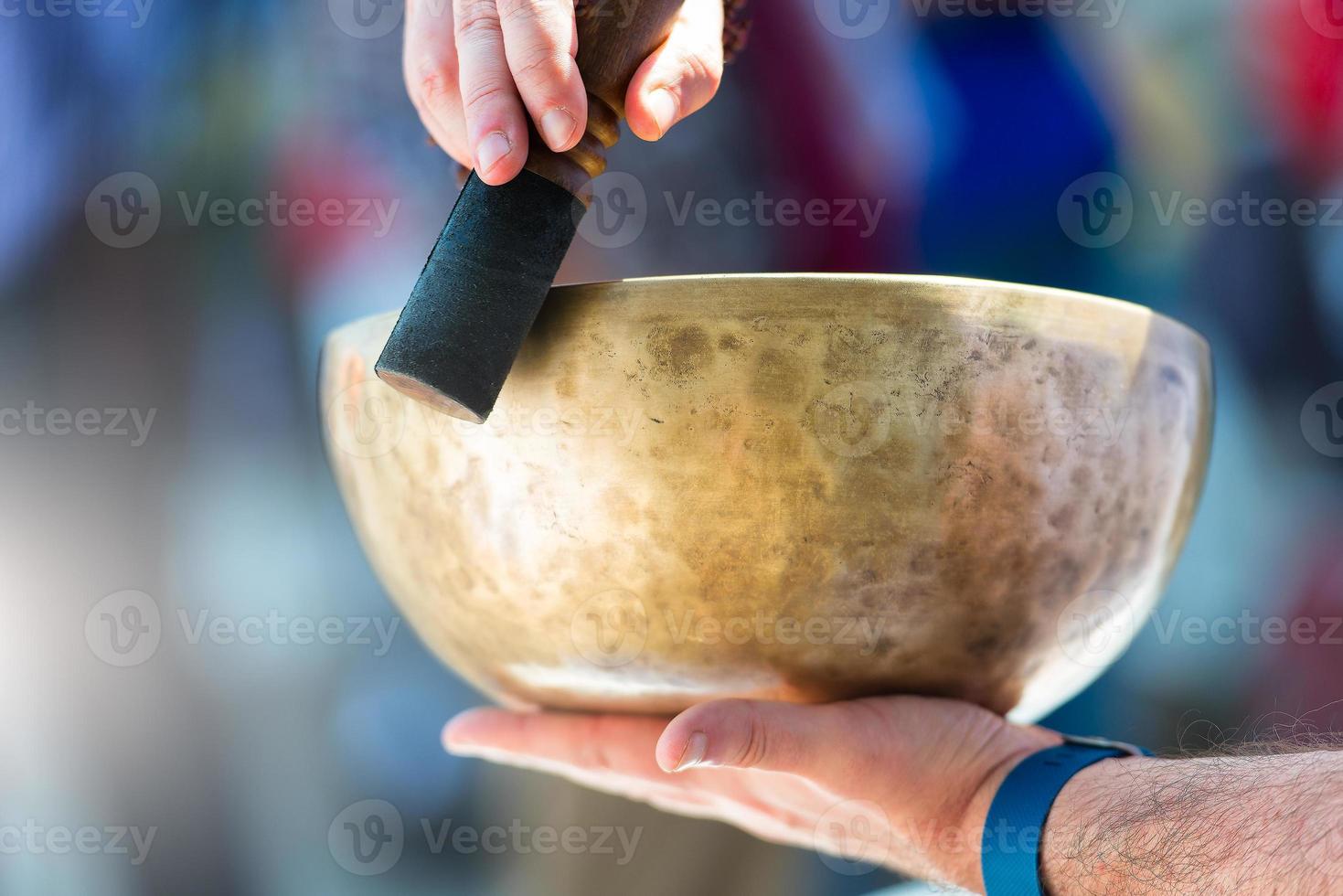 Tibetan bell ringing photo