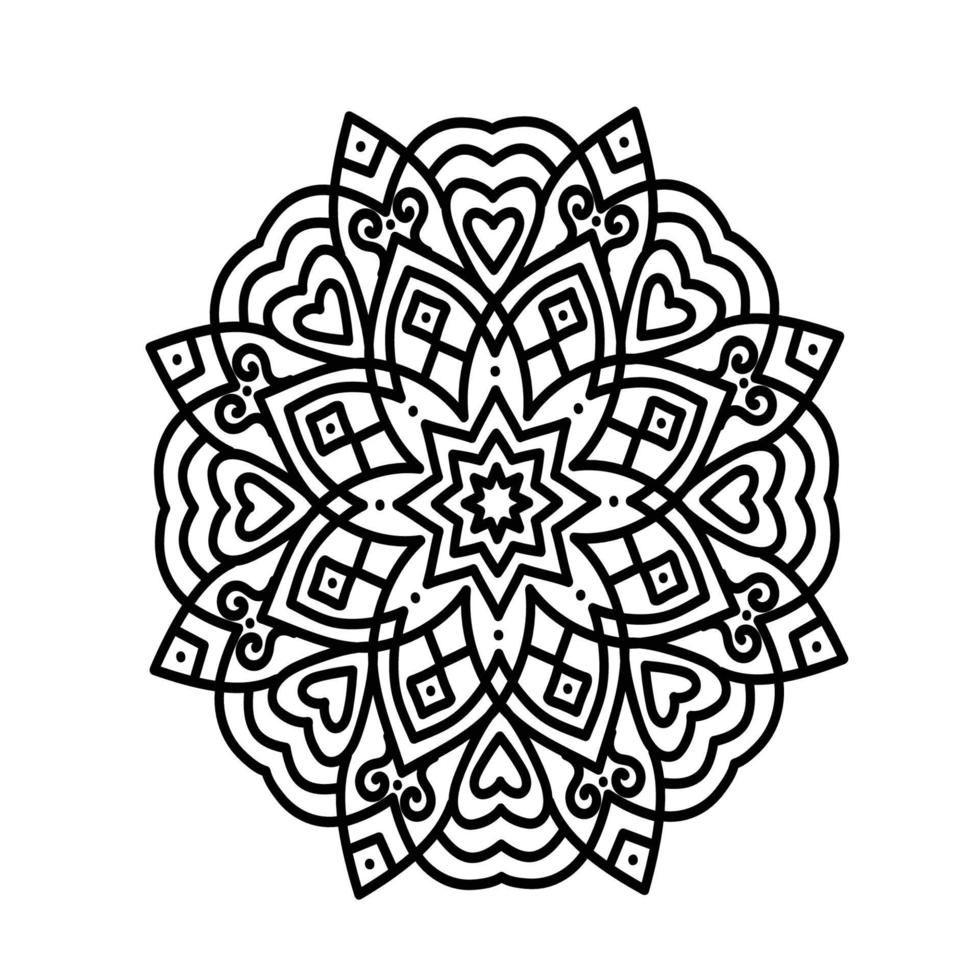 lindo floral mandala vector libre