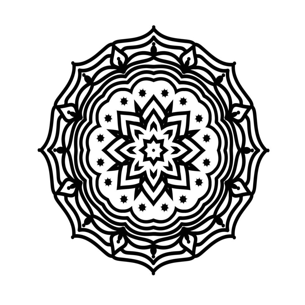 Cute floral mandala Free Vector