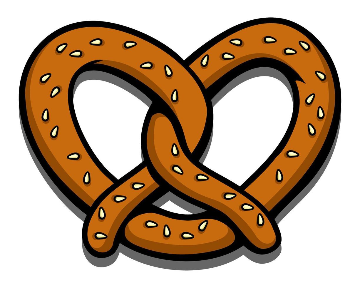 ilustración de pretzel de dibujos animados 11972485 Vector en Vecteezy