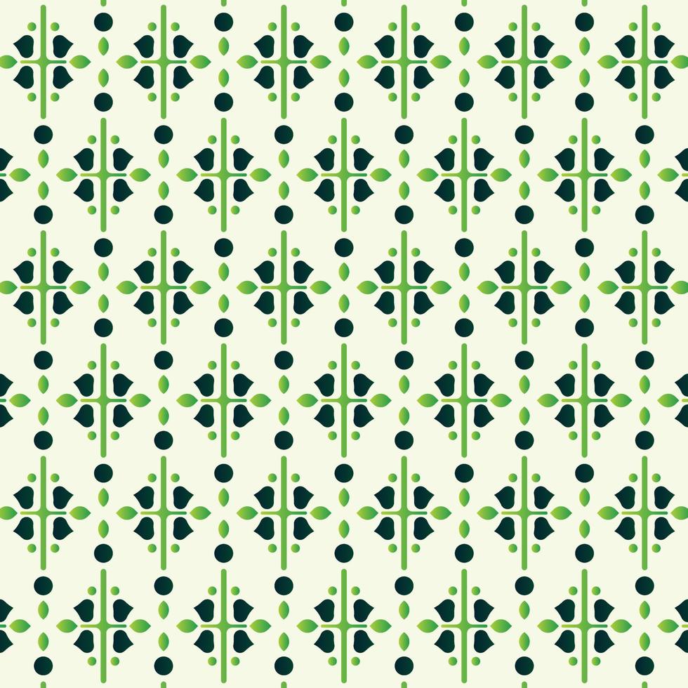 Green abstract geometric pattern design vector