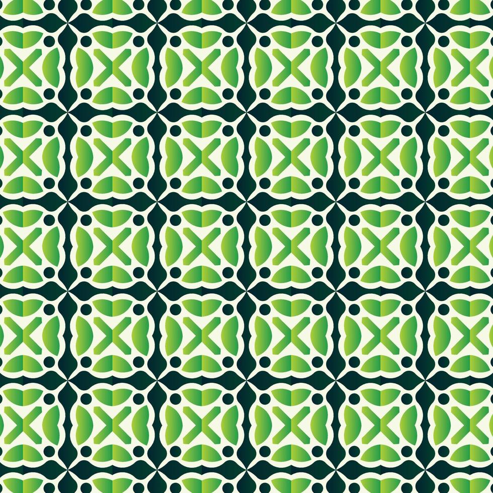 Green abstract geometric pattern design vector