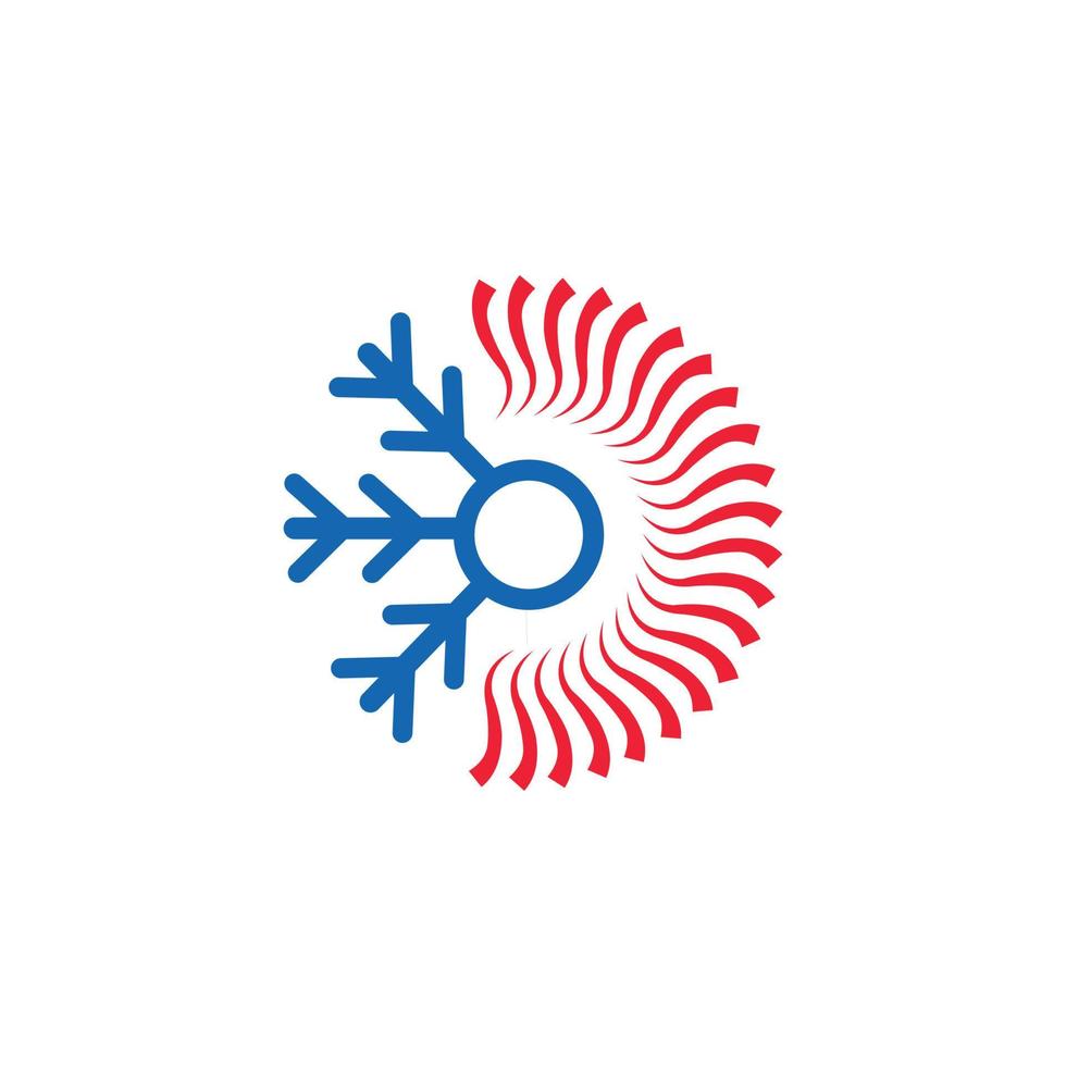 illustration logo snow vector