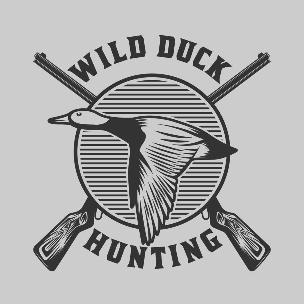 Vintage Hunting and Adventure Emblem Badge vector