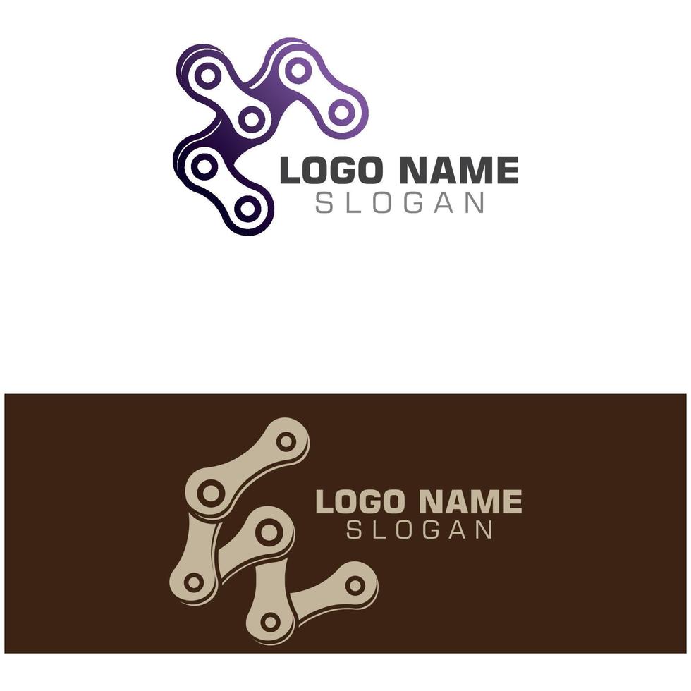 Chain Business abstract unity vector logo design template