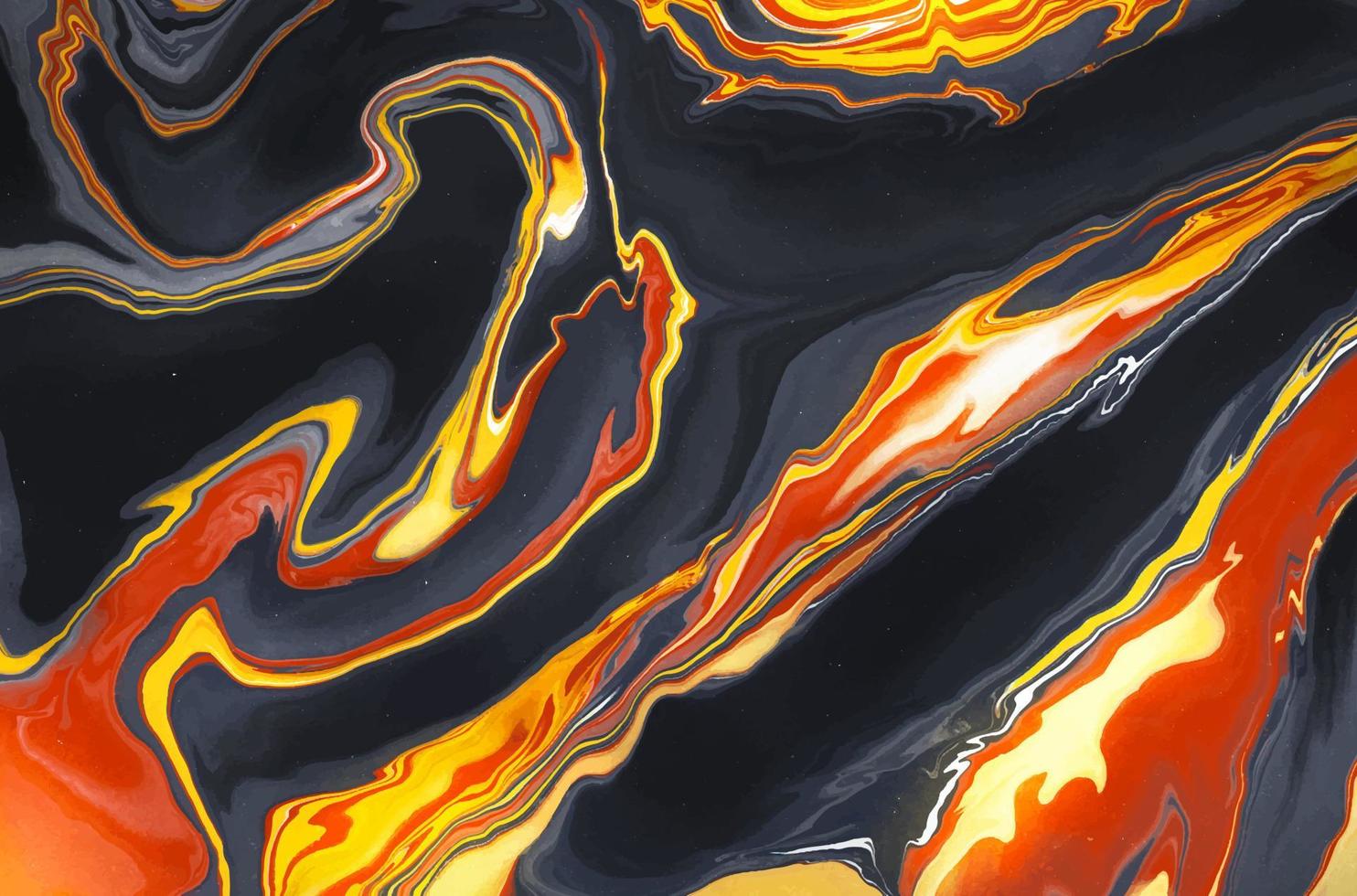Red lava liquid marble texture background vector
