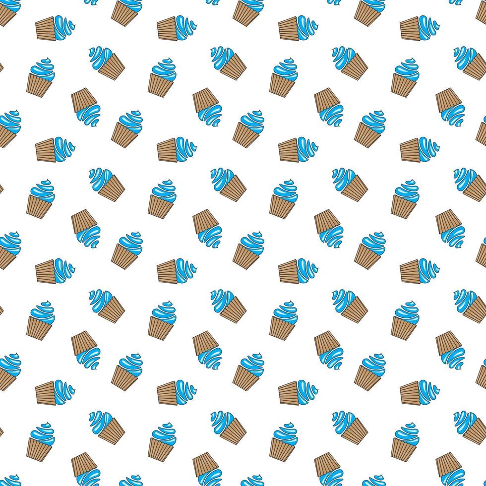 vector pattern with the image of desserts