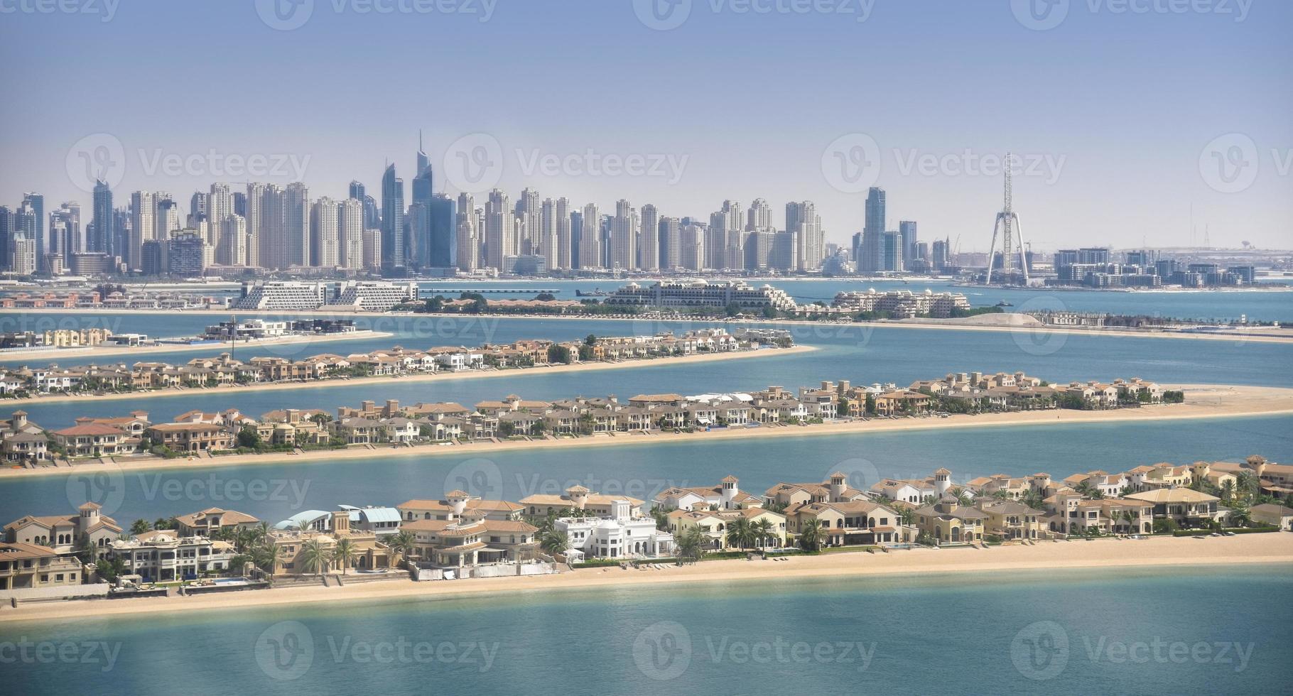 Panorama of Dubai Marina, UAE photo