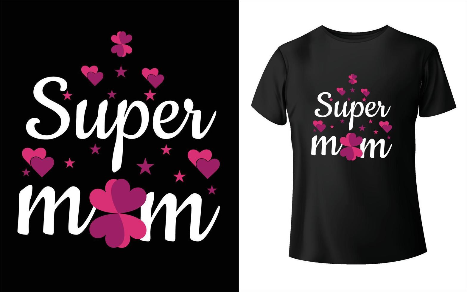 diseño de camisetas del día de la madre feliz. vector de mamá, arte vectorial, diseño de camiseta de mamá