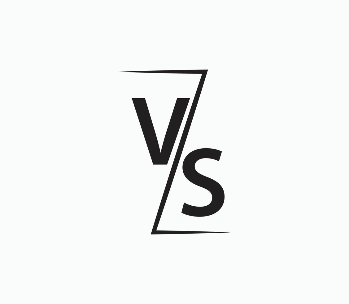 Versus or VS logo design template vector