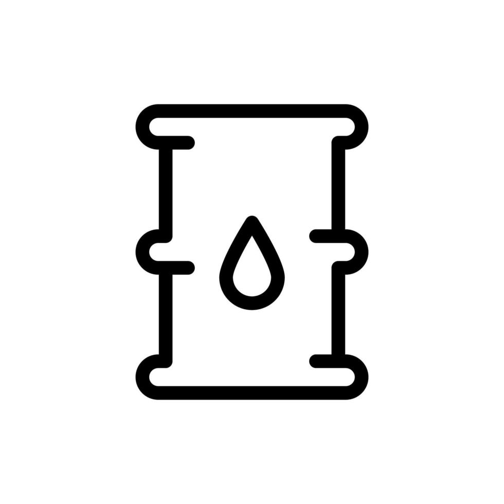 Set of black vector icons, isolated against white background. Flat illustration on a theme oil