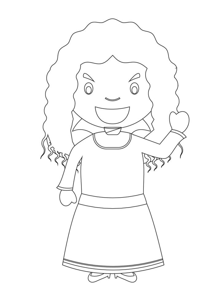 Fairy Tale Coloring Pages vector