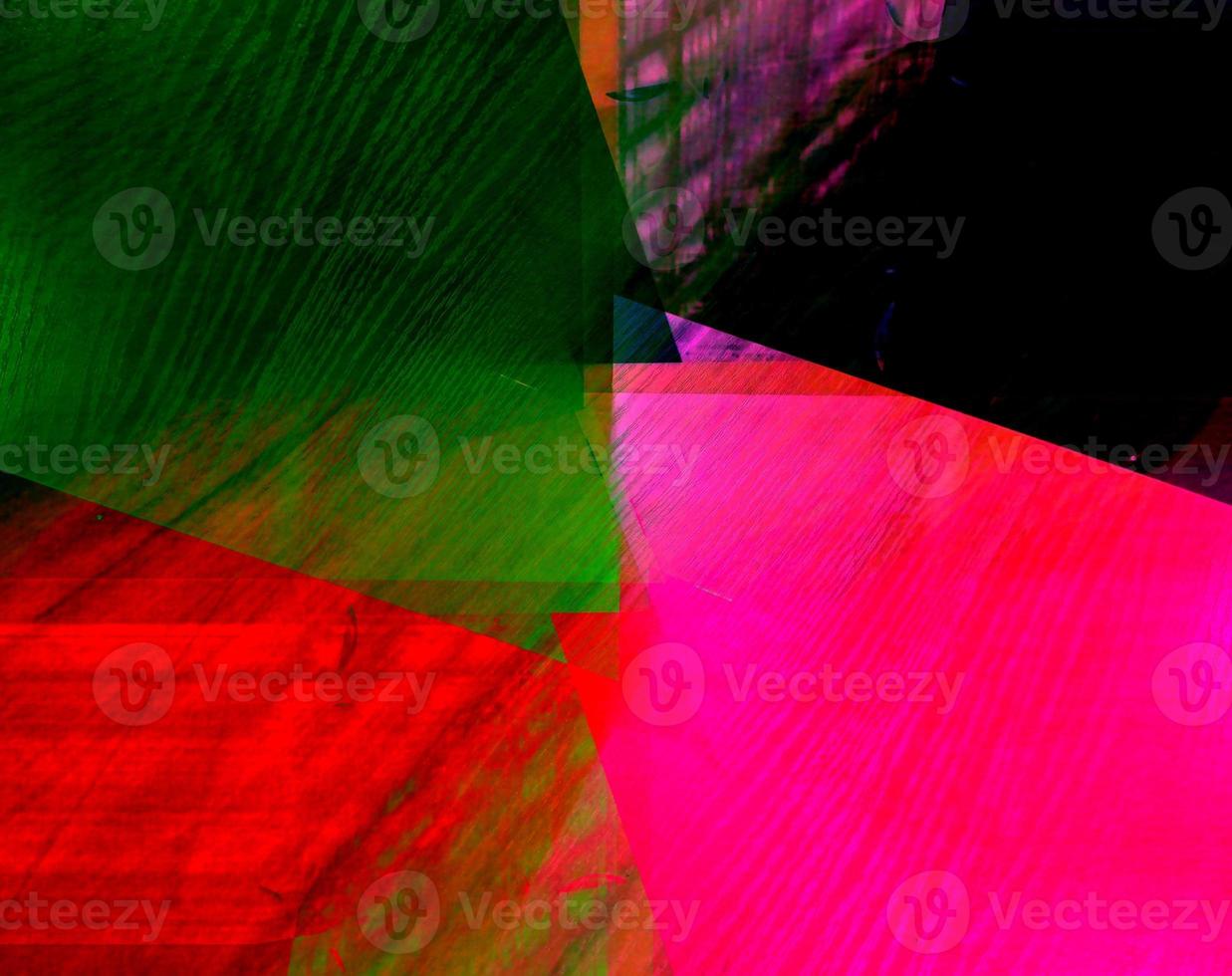 Abstract background in red, green and yellow, with a spectacular rhythm and dark accents. photo