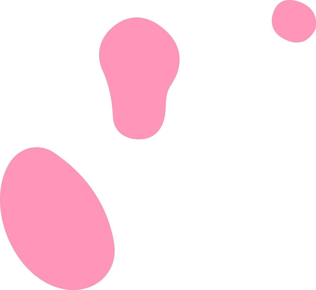 Spot pink blot. vector