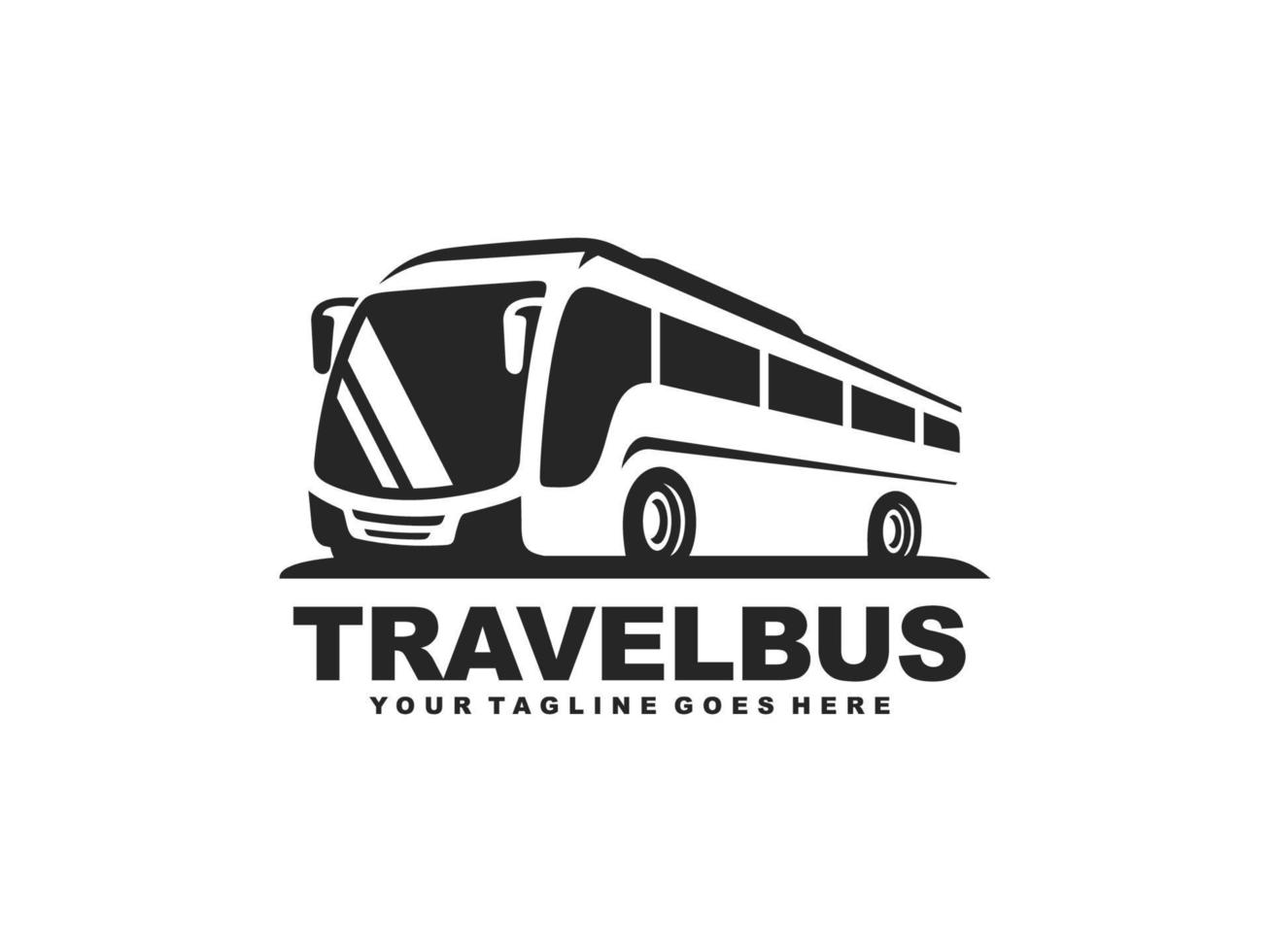 Bus logo vector. Travel bus logo vector