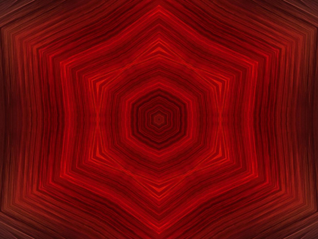 Symmetrical kaleidoscope pattern. Red white black abstract background. Free photo. photo