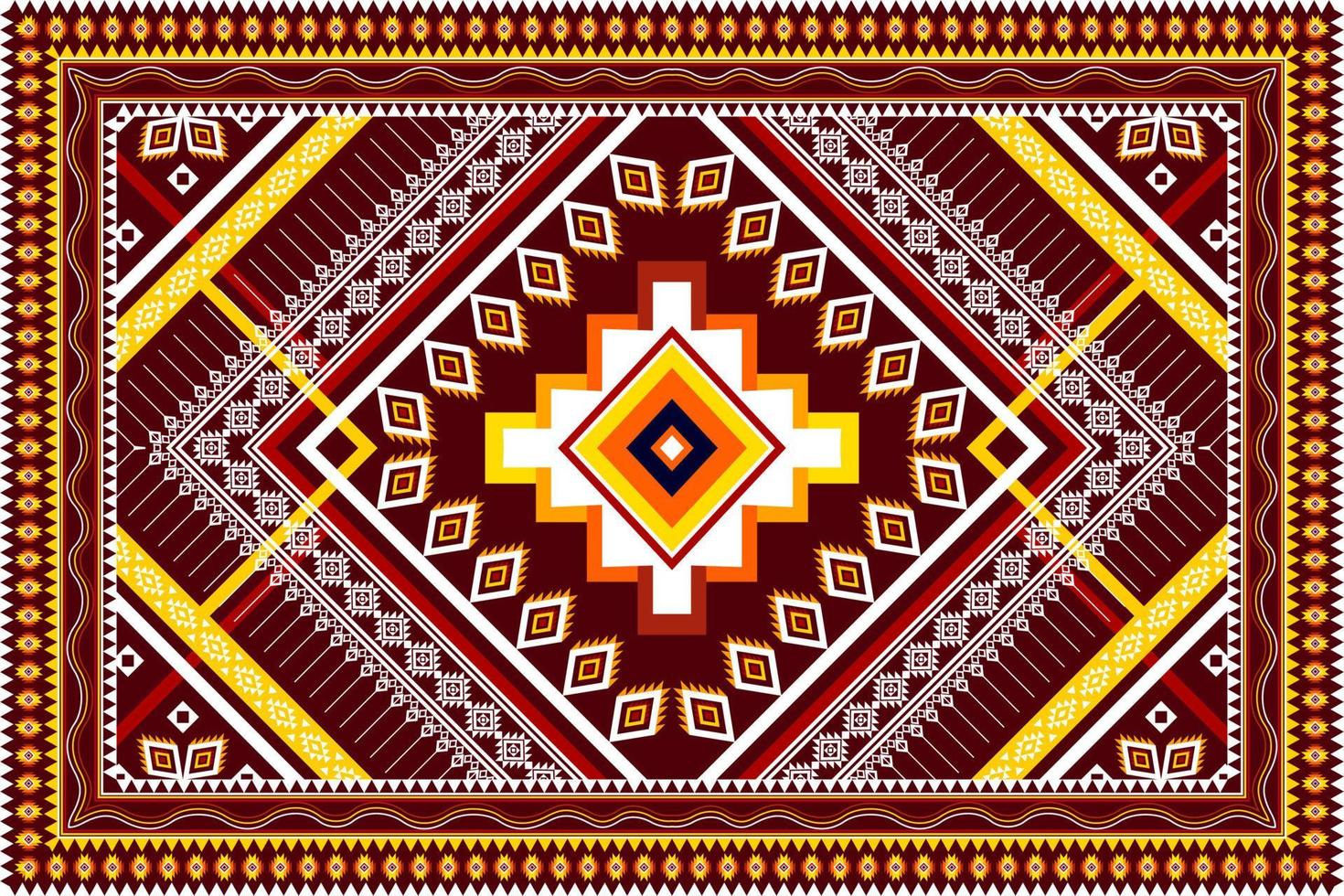 Abstract geometric ethnic pattern design. Aztec fabric carpet mandala ornament ethnic chevron textile decoration wallpaper. Tribal boho native ethnic traditional embroidery vector background