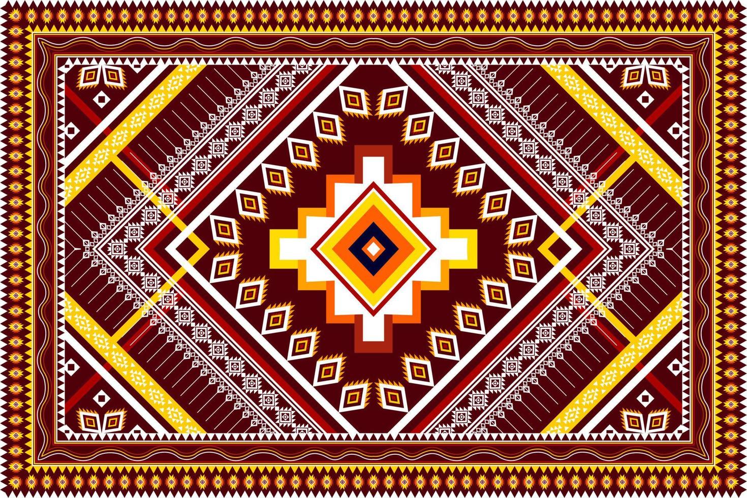 Abstract geometric ethnic pattern design. Aztec fabric carpet mandala ornament ethnic chevron textile decoration wallpaper. Tribal boho native ethnic traditional embroidery vector background