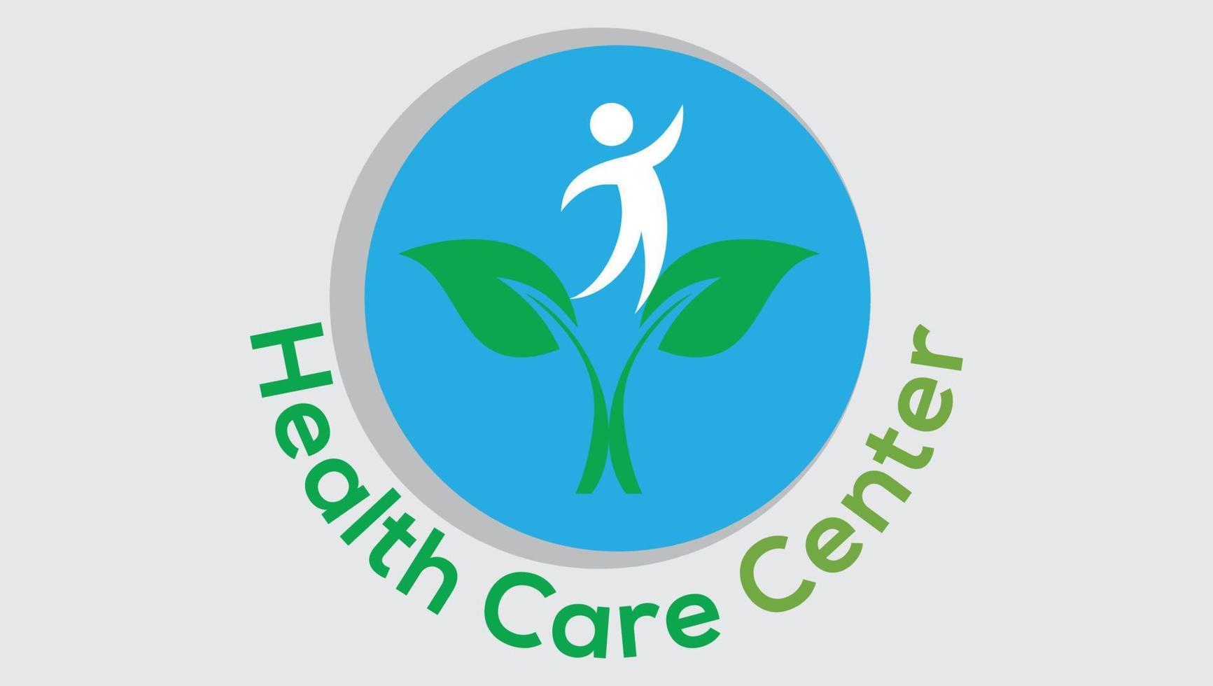 Health care unique logo design template vector