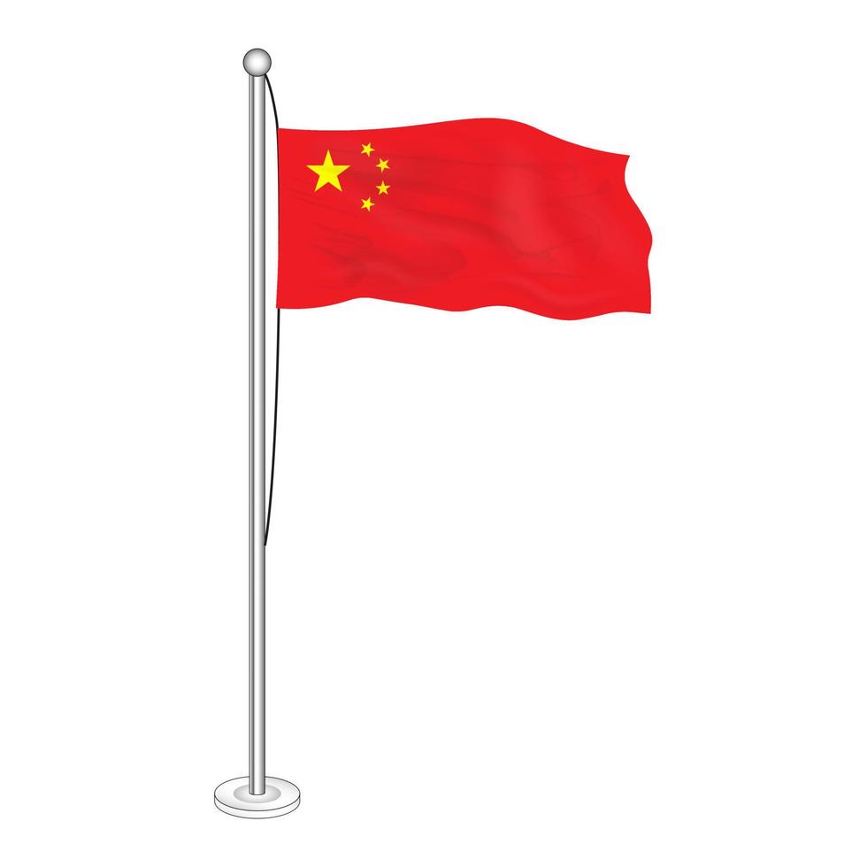 Flag of the People's Republic of China vector